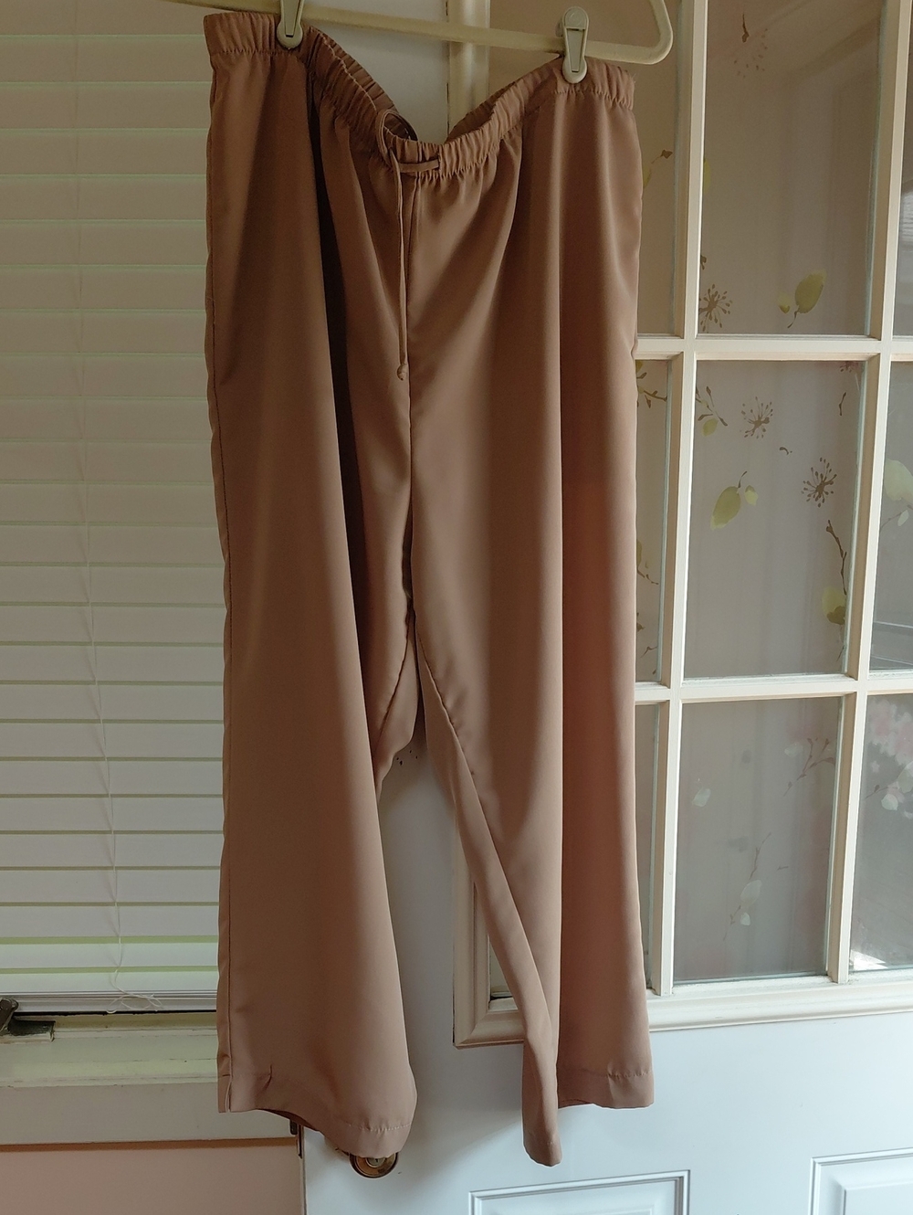 Susan Graver Wide-Leg Pull-On Pants in Tan